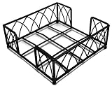 Boston International Lunch Napkin Caddy, Arch Design in Antique Brass