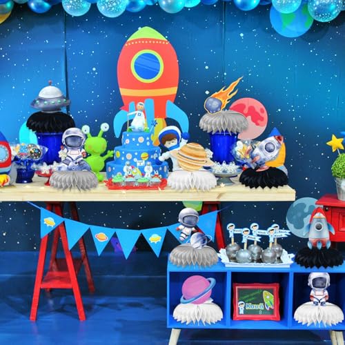 9 Pcs Space Centerpieces for Tables Space Birthday Decorations Space Themed Party Decorations Space Party Favors