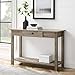 New 48 Inch Wide Country Style Sofa Table in Gray Wash Finish