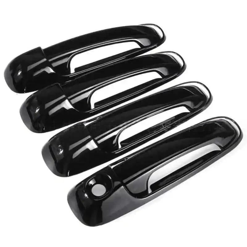 Autocollant de poignée noir brillant pour sublimer votre porte extérieure de voiture en voyage