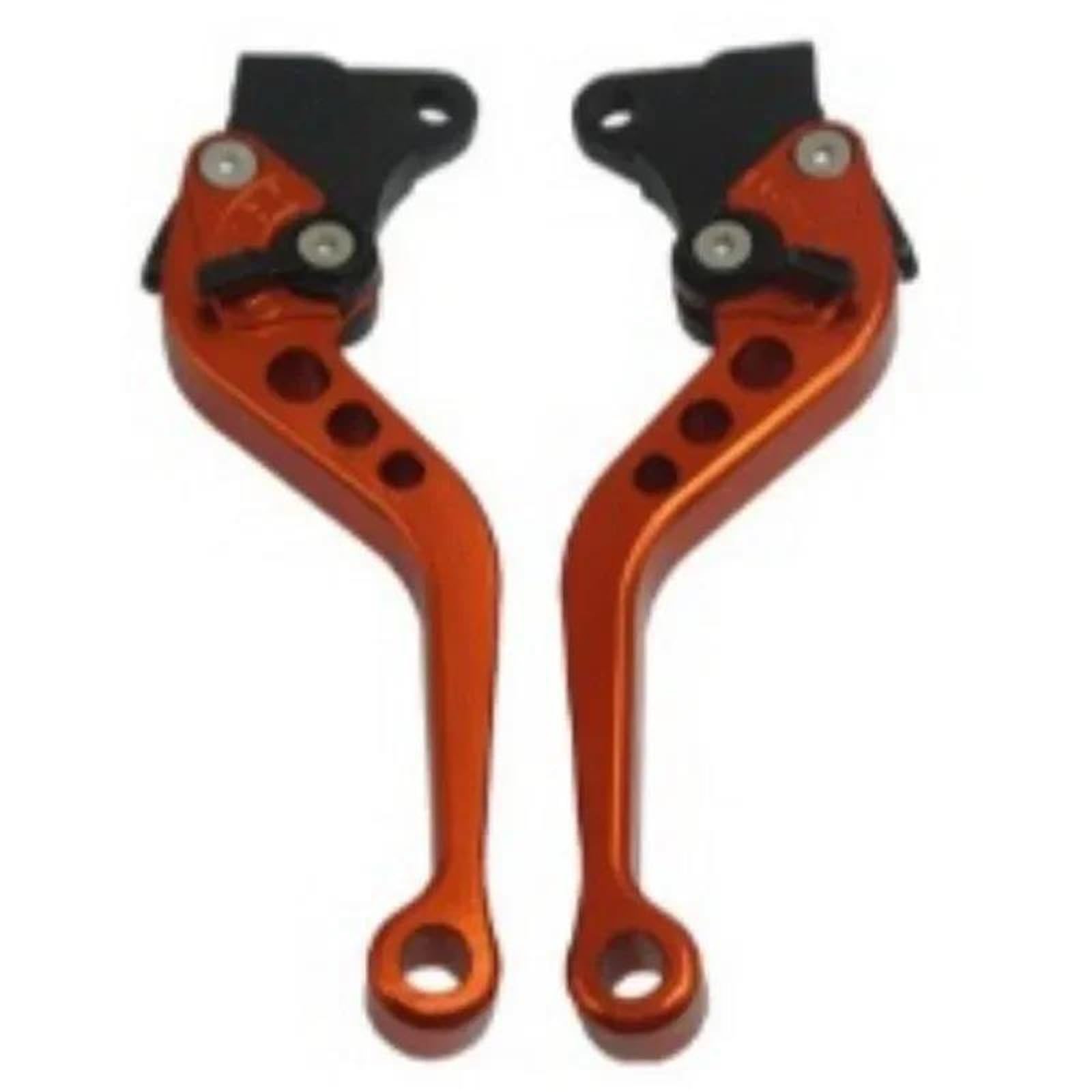 Etekgvyva Orange Clutch Brake Lever Set For Cg125 Motorcycle Brake Handle Motorbike Modification Clutch Drum Brake Lever Handle Adjustable Handlebar Set(Orange)