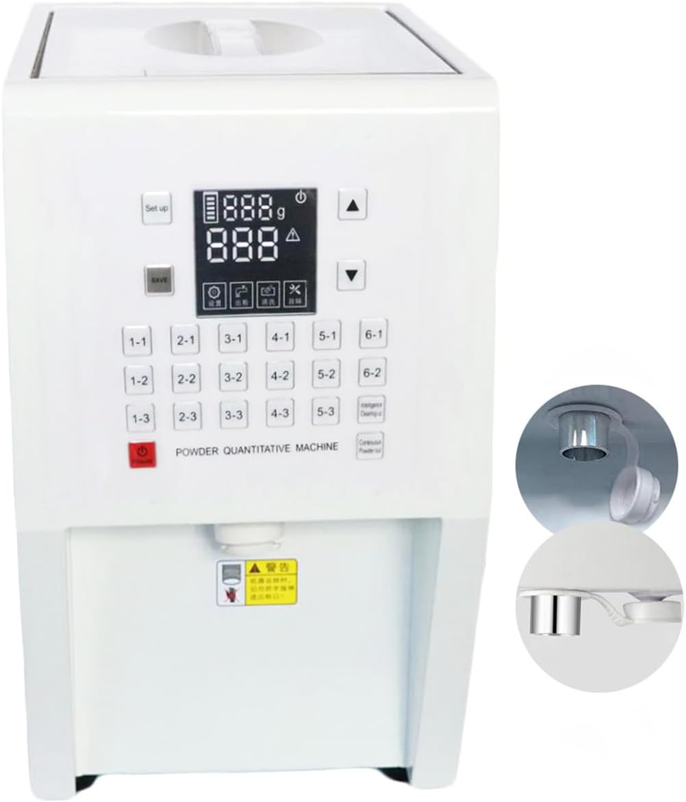 Automatic Fruit Powder Dispenser, SHengwin 3.5L Powder Quantitative Machine 110V Digital Powder Dispensing Machine for Bubble Tea Equipment, Commercial & Home Use NOT TESTED INCOMPLETE