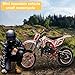 50cc 2-Stroke Kids Dirt Bike, Gas Power Motocross, Off Road Mini Motorcycle Gas Dirt Bike Motorcycle Children Pocket Motorbike with with Soft Mini Motorcycles Seat Cushion Red