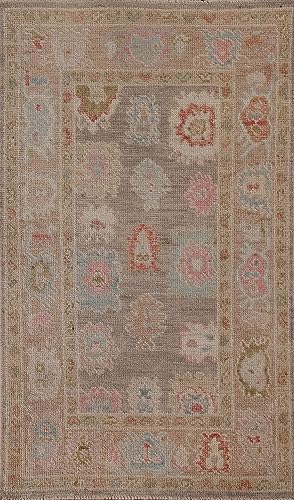 Rug Source Transitional Collection, 3x5 Oushak Rug, Hand Knotted Brown