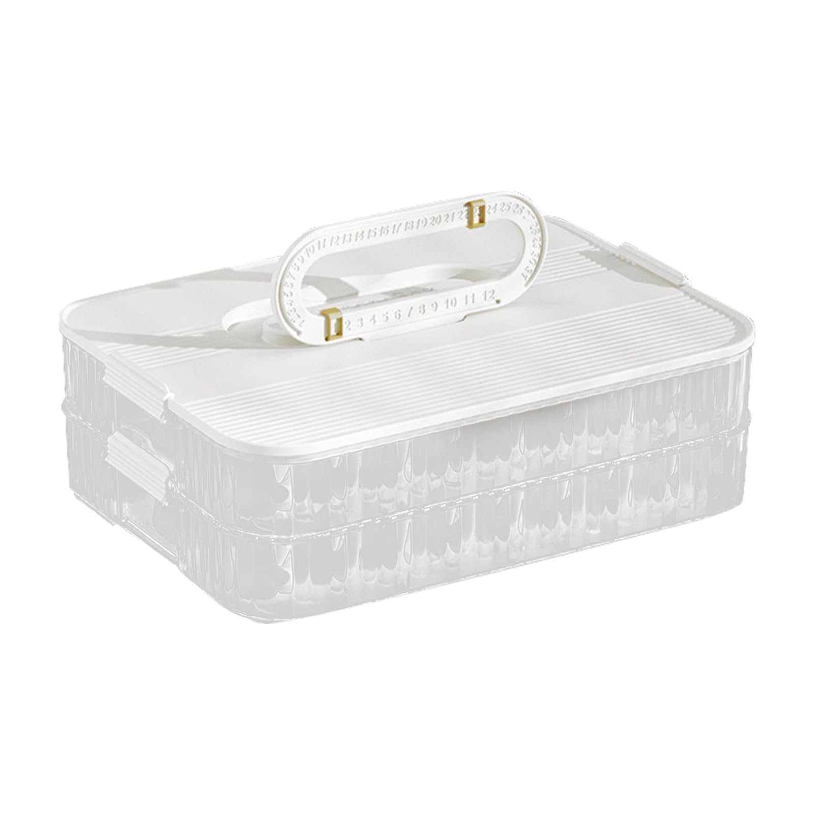 Tsophreniq Dumpling Storage Container with Lid Sealed Crispers Freezers Food Preservation Box Kitchen Organization Tool Stackable Food Box