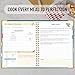 meDolove Recipe Book to Write in Your Own Recipes, Hardcover Blank Recipe Journal Cookbook with Tab Stickers, 8