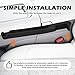YGDMD 2PCS Car Seat Gap Filler Organizer,3 in 1 Car Seat Side Gap Filler with Hook for Avoiding Dropped Items,Universal No Drop Seats Guard for Filling Gaps 1.37-1.49 Inch Wide (Black)