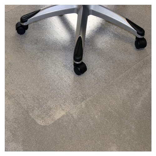 Marvelux Bodenschutzmatte, Stuhlmatte für Niederflorteppiche 90 x 120cm, transparente Teppichschutzmatte für Stühle unter Schreibtischen, rechteckige PVC Teppichbodenmatte für Computertischstuhl