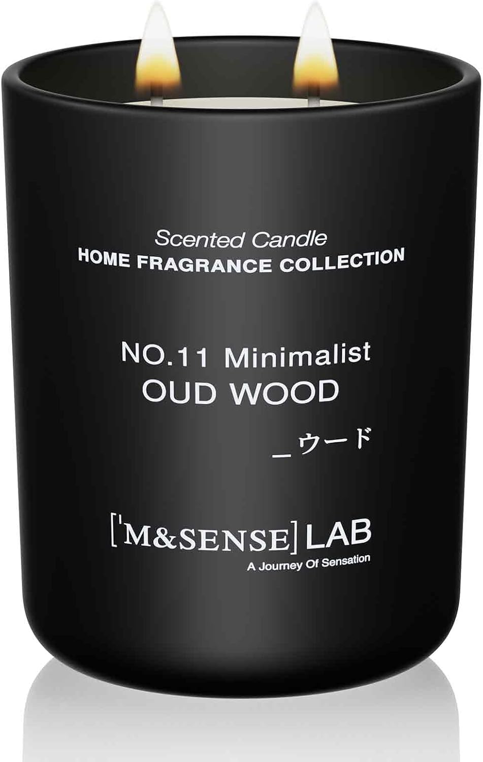 M&SENSE Natural Soy Candle| Oud Wood | 16.6 oz, 95H Burn | Minimalist Scented Candle for Relaxation, Gifting, Home Décor | for Bedroom, Office, Party Large M&SENSE Natural Soy Candle| Oud Wood | 16.6 oz, 95H Burn | Minimalist Scented Candle for Relaxation, Gifting, Home Décor | for Bedroom, Office, Party Large