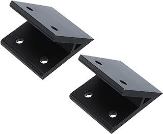 uxcell 2Pcs 45 Degree Angle Aluminum Profile Corner Brackets, Corner Brace Joint Connectors for 3060 Series (Black)