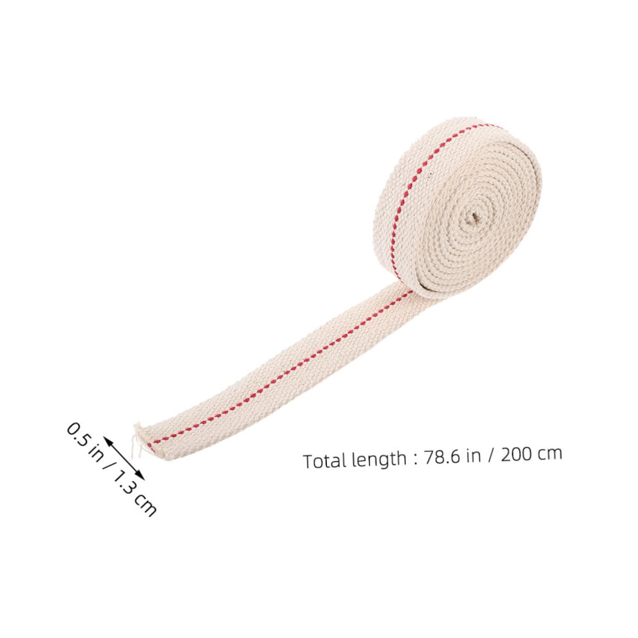 CORHAD 1roll Kerosene Cotton Wick for Oil Lamps Wide Feet Pure Cotton Replacement Wicks for Use for Candles Lanterns