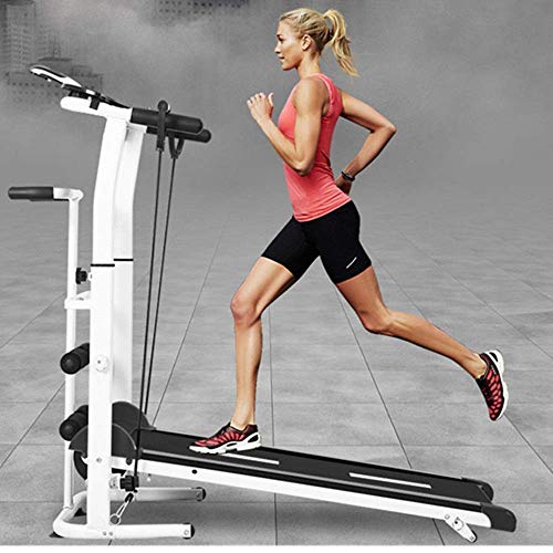 Image of Treadmill Mini Simple Folding Ultra-Quiet Home Multi-Function Walking Machine Gym Body Equipment Running Machine (Black 100x50x90cm)
