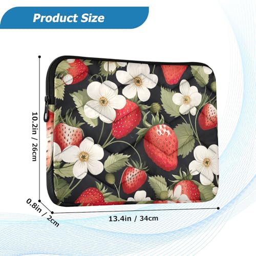 Funda para portátil de 13-14 pulgadas con estampado floral miniatura 3