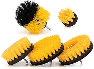 5 Pieces Drill Brush Attachments, Scrubber Brush for Drill, Power Cleaning Kit for Carpet, Car Detailing, Bathroom Surface, Upholstery, Grout, Tiles, Sinks, Shower, Boat, Corner