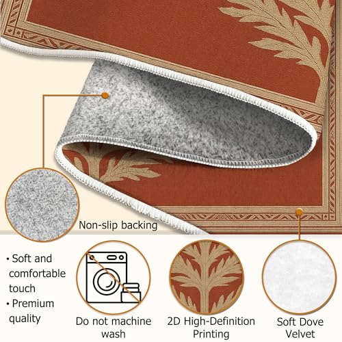 Tapis chaleureux terre cuite d'automne rustique maison cocoon - 7