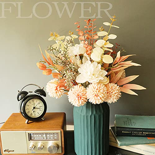 hanlongyu Artificial Flowers Fall Decor Wedding Bouquet, Silk Dandelion Fake Flowers for Dining Table Decor Centerpieces, Wedding Bridal DIY Bouquet Halloween Christmas Home Décor image 7