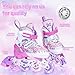 WCYTIE Inline Skates for Girls Boys 4 Size Adjustable Roller Skates for Girls Ages 6-8-12 w/Luminous Wheels,Outdoor Illuminating Roller Skates for Girls,Boys and Beginners