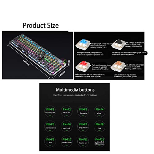Teclado Gamer ARCH All-Metal Panel USB miniatura 7