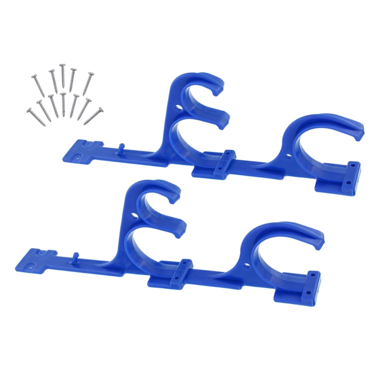 INOOMP 3 Juegos Gancho para Herramientas de Piscina Perchas de Almacenamiento de Garaje de Piscina Colgador de Herramientas de jardín Gancho de Red Colgador para Colgar Herramientas Blue