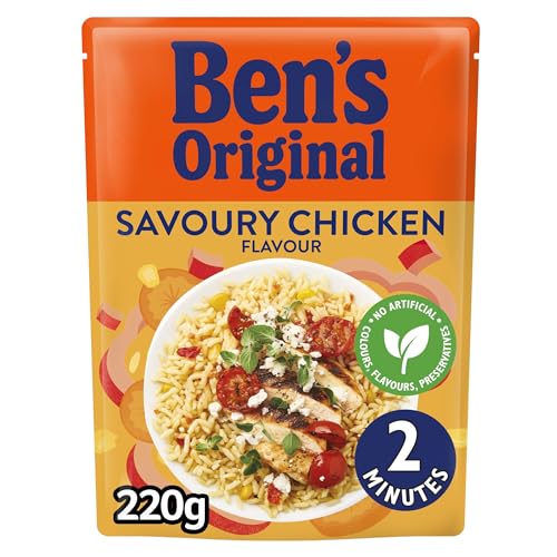 Bens Original Savoury Chicken Microwave Rice Pouch 220g