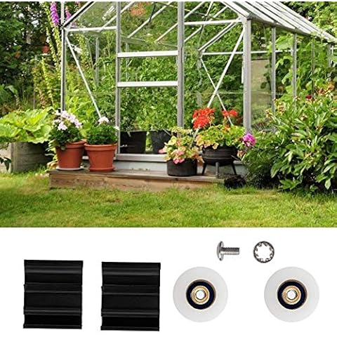 Eastbuy Door Wheels Roller - 22mm Halls Greenhouse Door Wheels Replacement Kits Cover