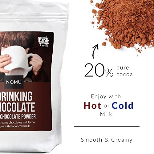 Nomu Hot Chocolate 2.2Lb Bulk Bag [45 Servings] Rich Creamy Hot Cocoa Powder Mix #TOP2