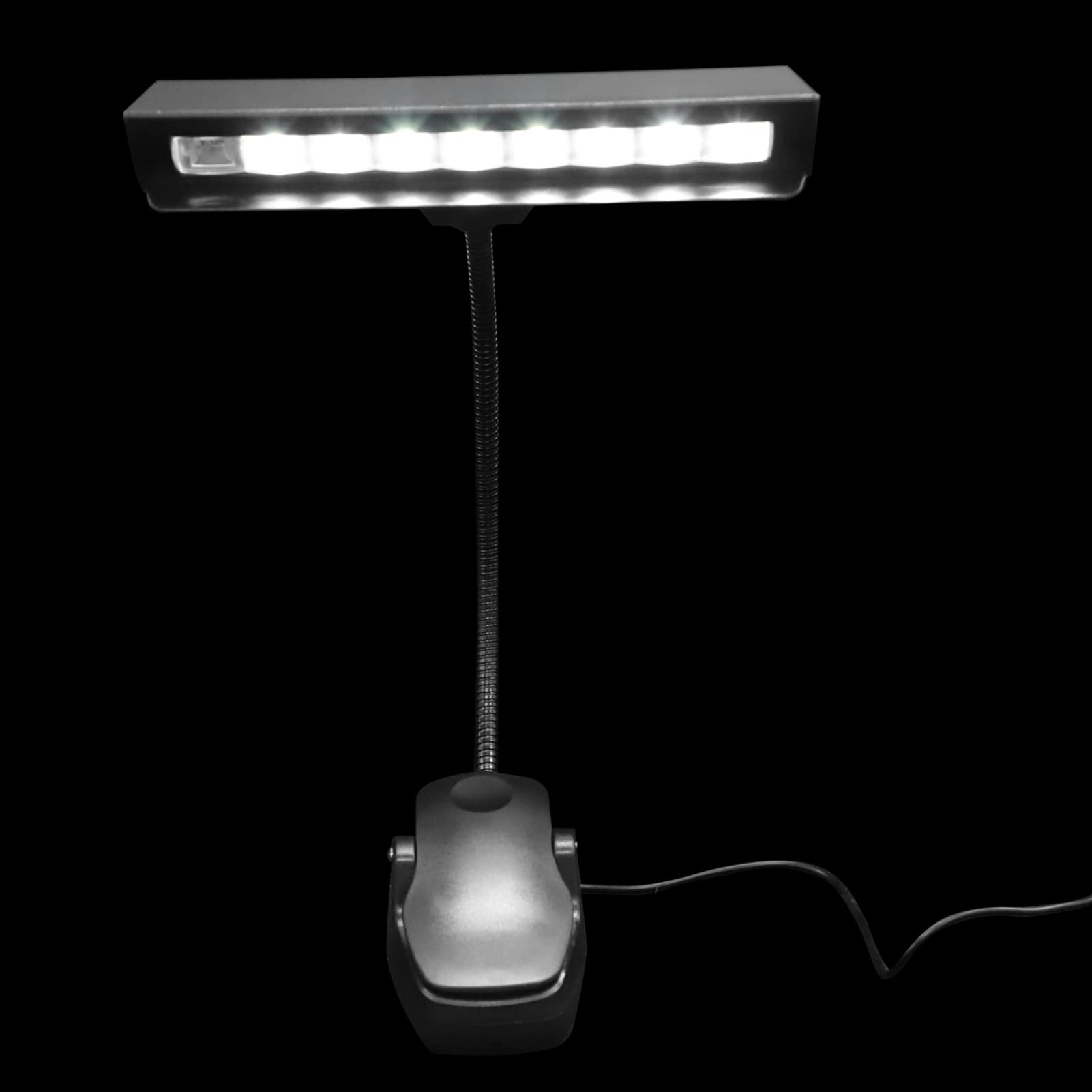 HEALLILY Wide Clip- On Music Stand Orchestra Light Easy Clip- on Reading in Bed at Night Clip On Orchestra Piano Lights for Piano Orchestra-image-22