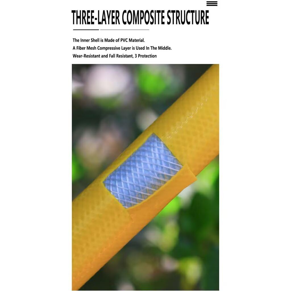 Manguera de agua de PVC para todas las estaciones, anticongelante y resistente al sol, 25 mm de diámetro interior x 30 mm de diámetro exterior, perfecta para lavado de coches al aire libre y riego de