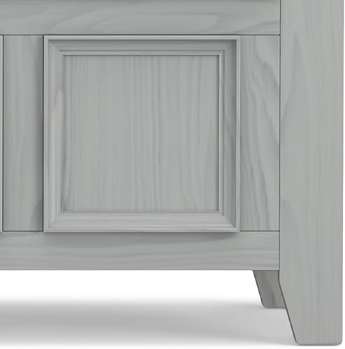Miniatura 8 de SIMPLIHOME Amherst - Banco de almacenamiento para entrada 48 pulgadas gris niebla