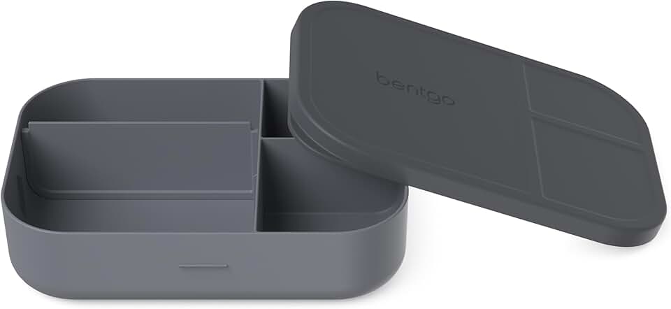 Bentgo® Modern Tray with Matte Lid - Reusable, BPA-Free, Meal Prep Containers for Adults with Removable Divider - 3 or 4 Compartme
