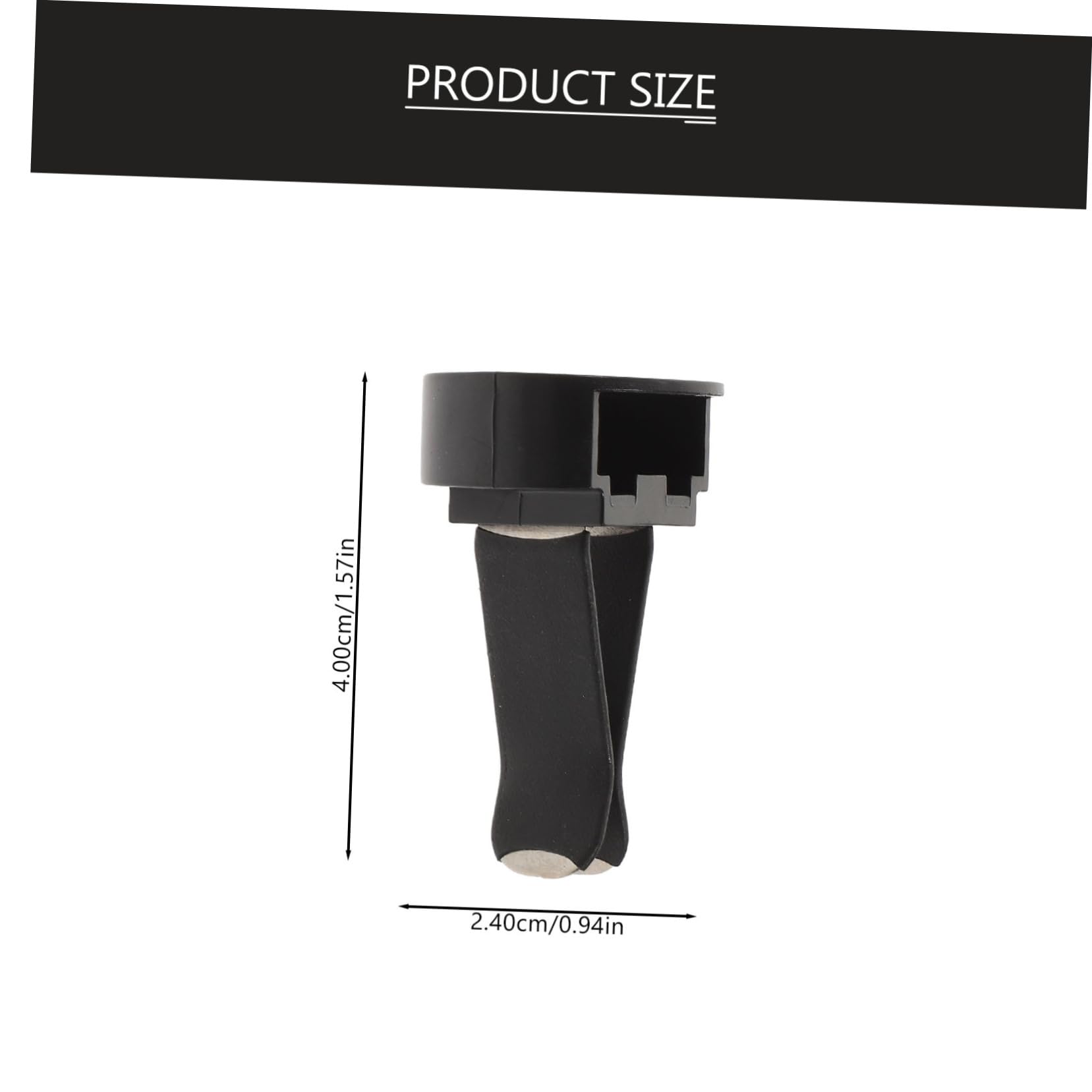 UKCOCO Clip per Profumatore Auto 100 Pezzi in Metallo e Plastico per Bocchette D'aria Auto Nero, Resistente e Compatibile per Decorazione e Fai da Te