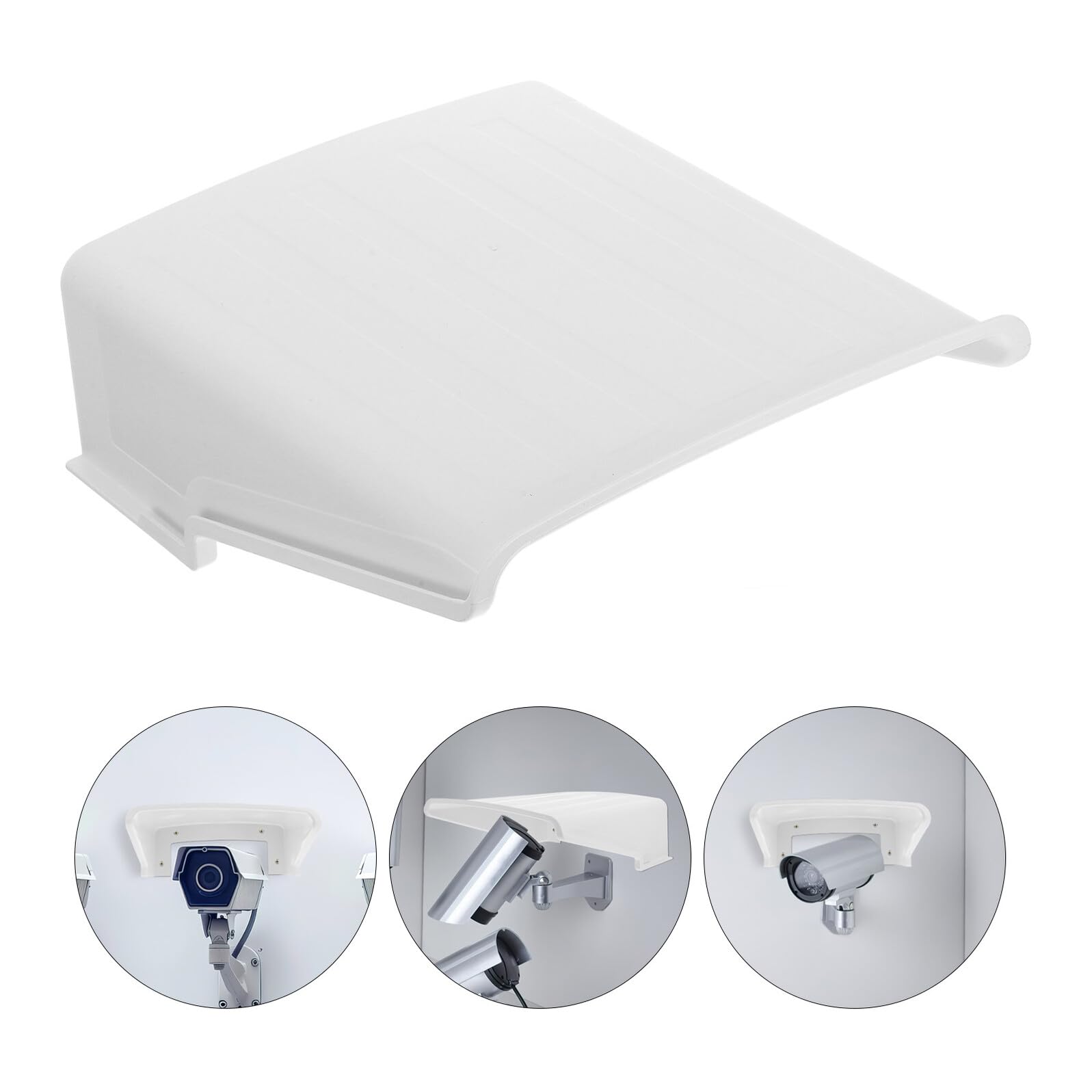 Protector de Cubierta para Cámara Exterior Plástico Resistente 3 Unidades Funda Antilluvia para Cámaras de Seguridad CCTV Protección contra Lluvia y Rayos UV para Uso en