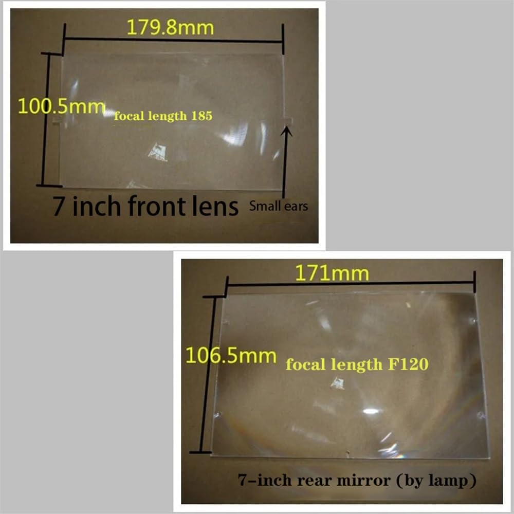 Ersatzteile für Labormikroskope 2 Stück Kunststoff-Fresnel-Linse Solar-Brennweite 185 mm 120 for DIY-Heimprojektor