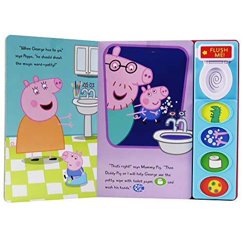 Pi Kids 9781503763647 Peppa Pig – Let’S Go Potty! Interactive 5-Button Potty Training Sound Book thumb #2