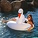 GoFloats Swan Party Tube Inflatable Raft, Float In Style (for Adults and Kids)