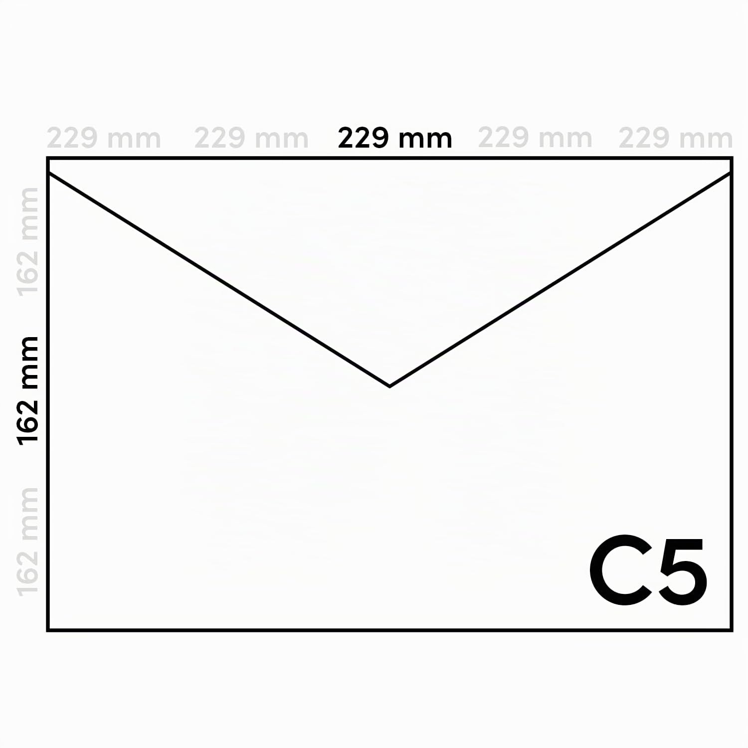 Netuno 100 Sobres Azules C5 162x229 mm modernos y sofisticados | 115g Sirio Color Blu · finos sobrios sobres grandes azules para cumpleaños, aniversarios, invitaciones, tarjetas, regalos