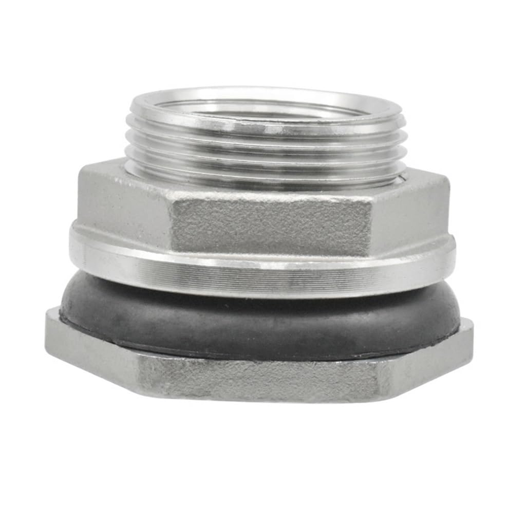 conector de manguera， Conector de grifo, rosca hembra BSP Acoplador de montaje de tubería de acero inoxidable 304 Drenaje del orificio del tanque de agua, for conectores de manguera de jardín doméstic