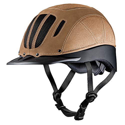 Troxel Performance Headgear Tan Leather Sierra Riding Helmet Tan S