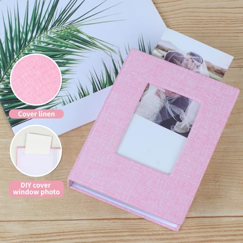 image for vivinin 2 Pack Photo Album 4x6, Linen Cover Photo Book, Small Photo Al