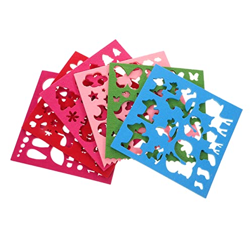 IWOWHERO Needle Felting Shapes Molds 6pcs Wool Felting Molds for Embroidery DIY Projects