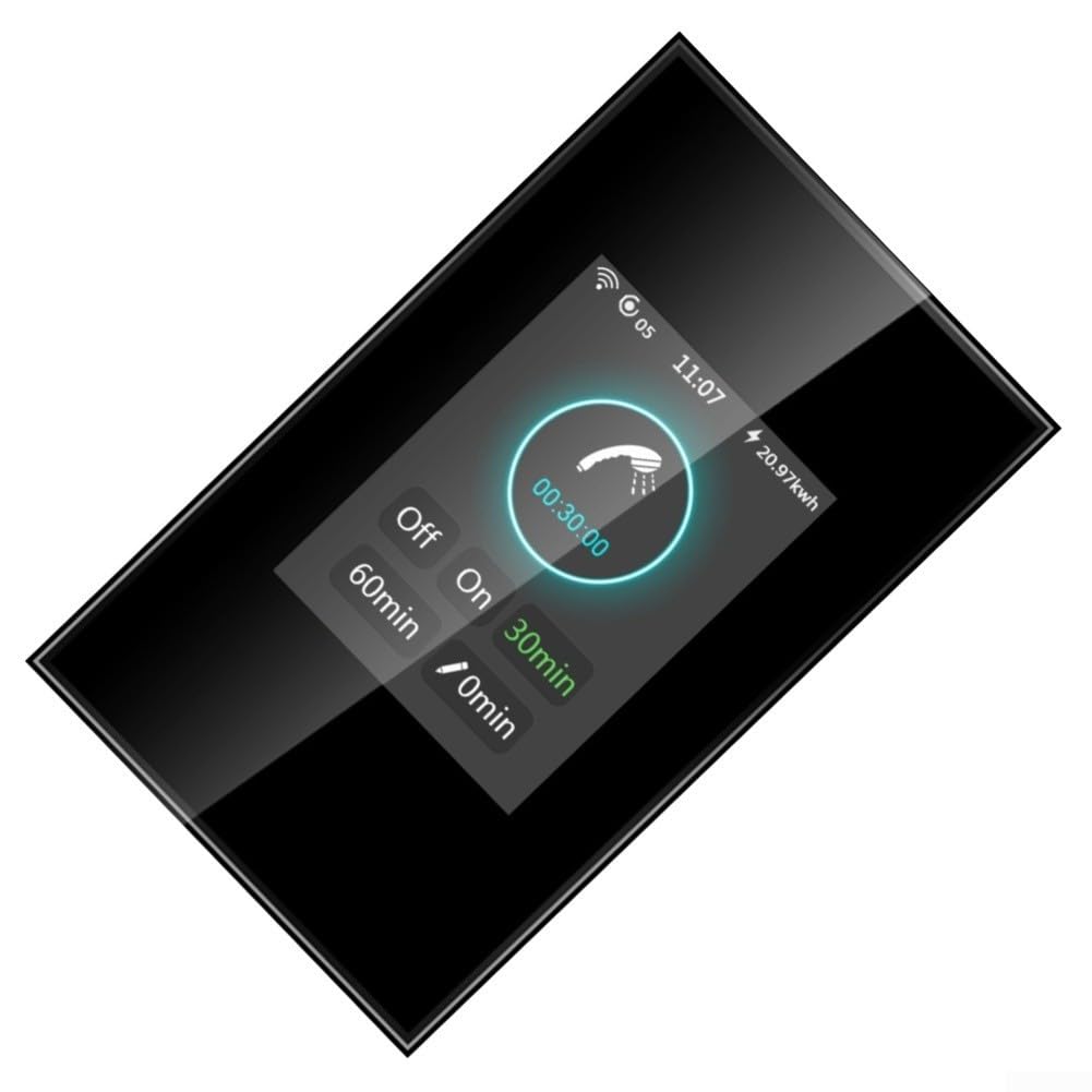 per interruttore WiFi Scaldabagno 40A Controllo Vocale per(Black US)