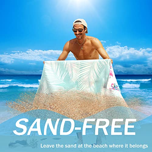 Cabanana Sand Free Beach Towel - Microfiber 32 X 64 Inch Quick Dry Lightweight Towel For Travel Sports Pool Swimming Bath Camping Yoga Girl Women Adults (Island Fern) #TOP3