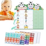 KOFOT Vorschulbuch beschäftigt, für Vorschule – Lerngeschenke Montessori aus Papier, Design ohne Ausschnitt für Geburtstag, Weihnachten und Urlaub