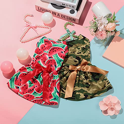 4 Pieces Cute Dog Dress Breathable Pet Clothing with Elegant Ribbon Pet Apparel for Puppy Dogs and Cats on Wedding… - Image 7