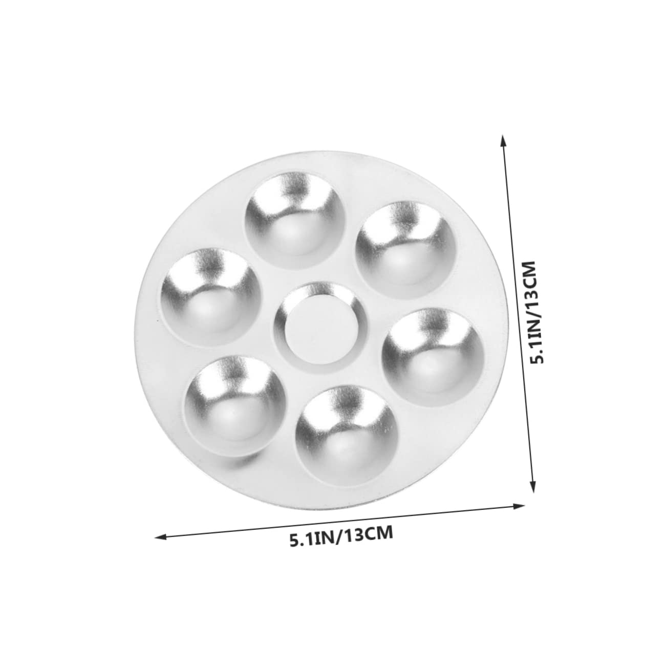 VILLCASE 2 Pcs Stainless Steel Calligraphy Pigment Trays Practical Painting Color Plates for Artists Students and DIY Art Projects