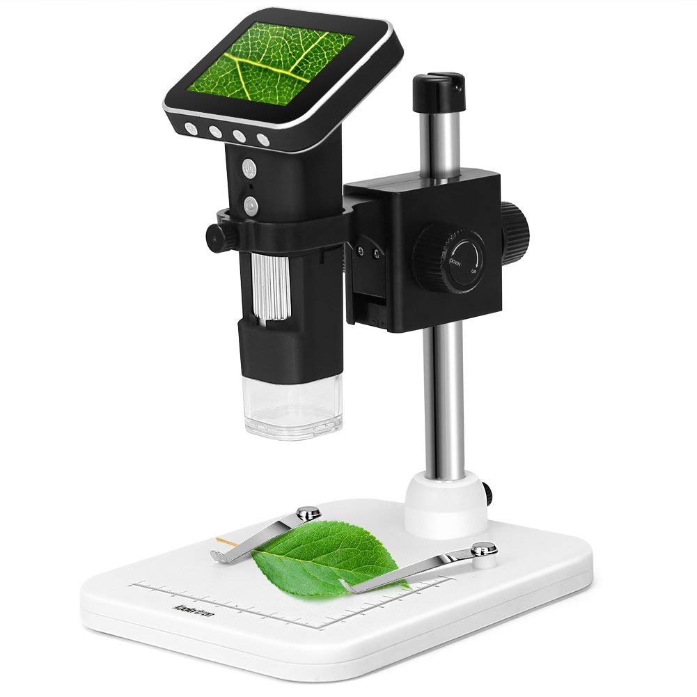 Tobo USB Digital Microscope with 2.5 inch Screen & 8 LED & Professional Stand, 20x-500x Zoom Magnifier 3MP Image Sensor, Support TF Card (USB-Screen-500X) - TD-590IM (B09JFWDZ6S) Amazon Price History, Amazon Price Tracker