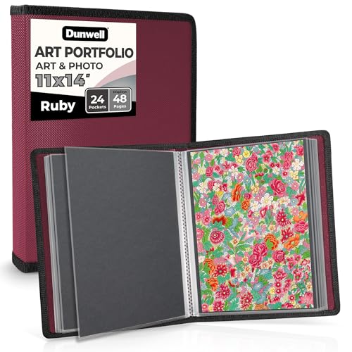 Qualità premium: le pellicole protettive per fogli artistici da 11 x 14 sono trasparenti in poli, senza acidi, senza PVC. Utilizzare il raccoglitore di presentazione con maniche in plastica 11x14 per stampe, archiviazione di opere d'arte.
