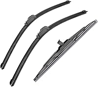 Vista 13 de 3 Limpiaparabrisas de 66 cm, 51 cm, 36 cm para delantero y trasero, repuesto compatible con Ford Edge MK1 2007-2014, limpiaparabrisas