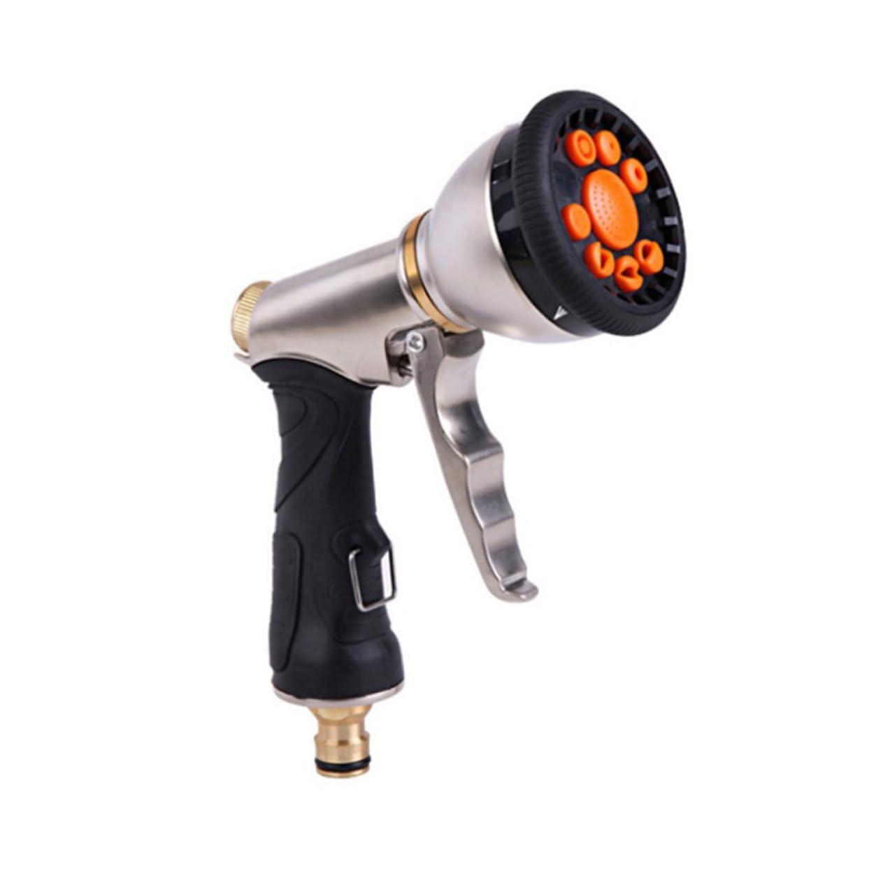 VANZACK Pistola De Agua Para Lavado De Césped y Autos Mano Boquilla De Riego Manual Para Manguera Funciones Aleación De Zinc