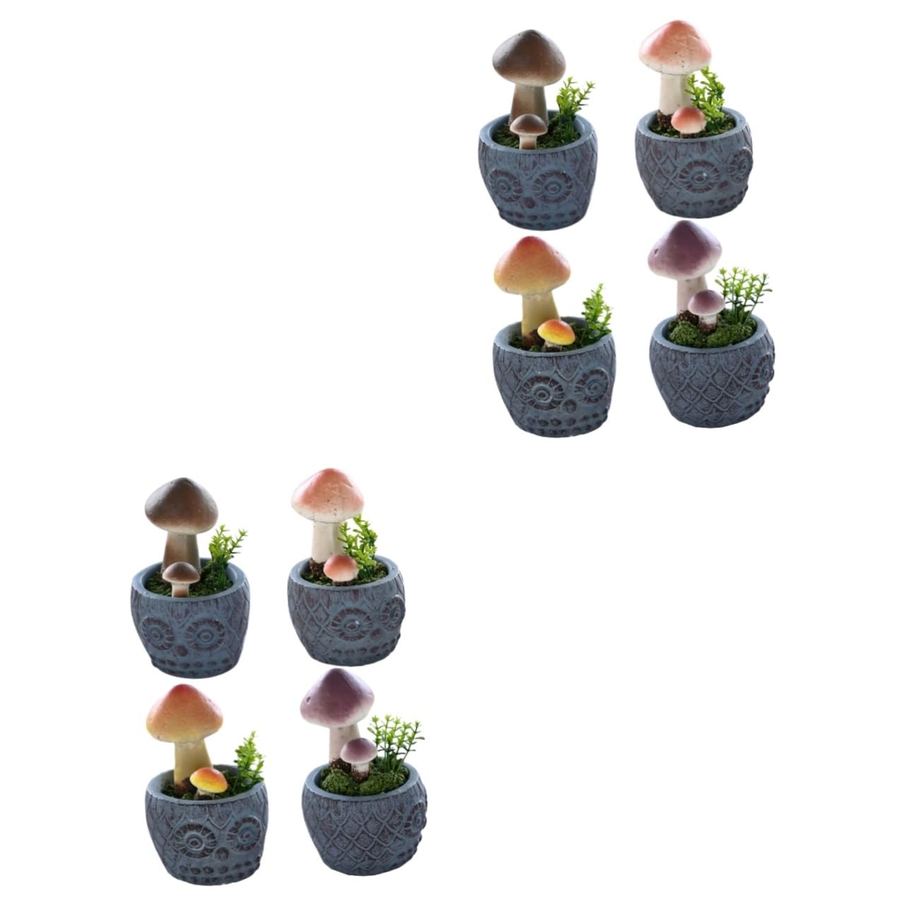 Happyyami 2 Juegos Seta En Maceta Falsa Figuritas De Setas Planta Artificial Plantas Artificiales Terrario Plantas Decoración Seta Artificial Adornos De Hongos Artificiales Espuma 4 Uds * 2